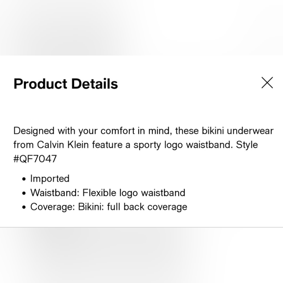 Calvin Klein Velvet Bikini Panty Bundle sz Small - Picture 6 of 7